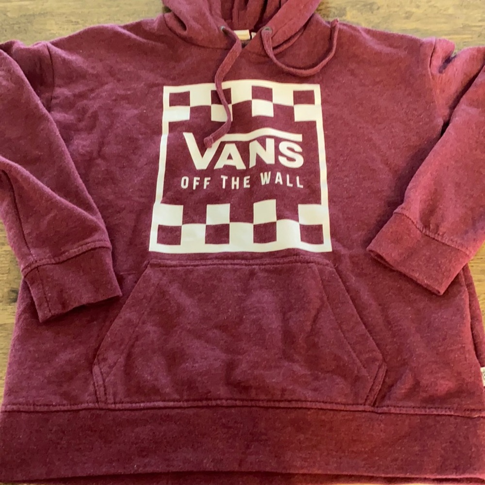 Vans hoodie full length size XS